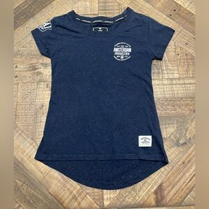 Navy Speckled Short Sleeve Tee